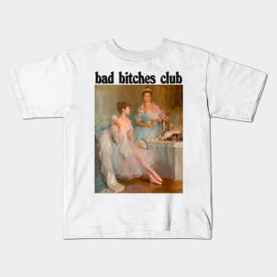 Bad Bitches Club / Aesthetic Girl Design Kids T-Shirt